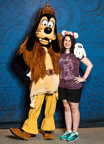 Meeting Goofy at Disney World