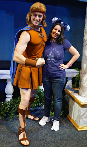 Meeting Hercules at Disney World