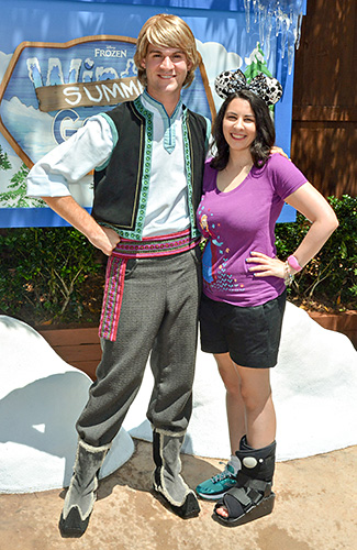 Meeting Kristoff at Disney World