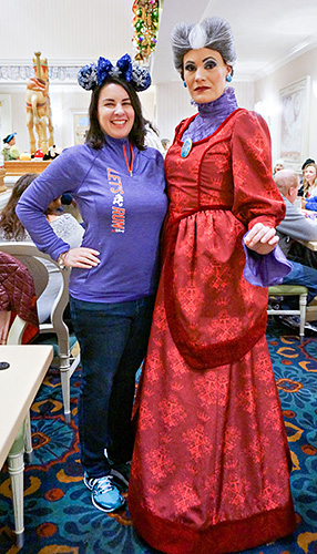 Meeting Lady Tremaine at Disney World