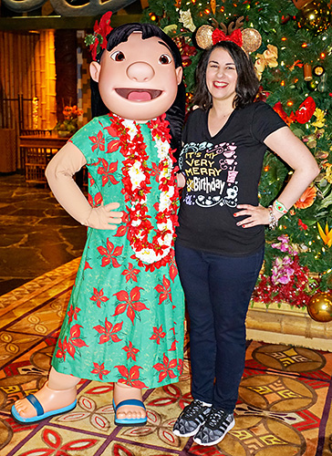 Meeting Lilo at Disney World