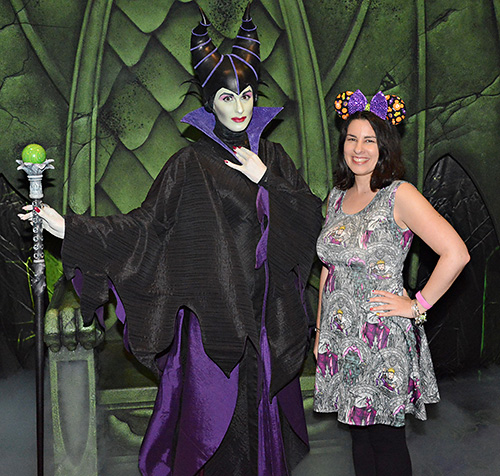 Meeting Maleficent at Disney World