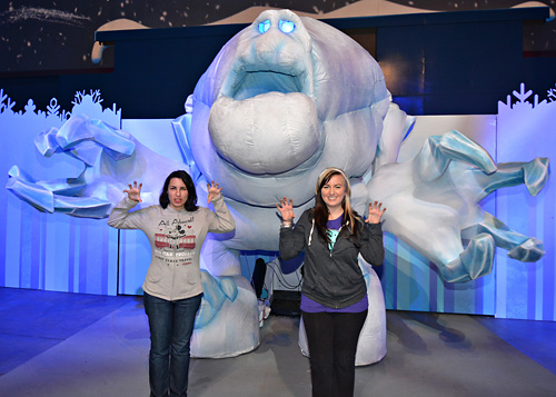 Meeting Marshmallow from Frozen at Disneyland