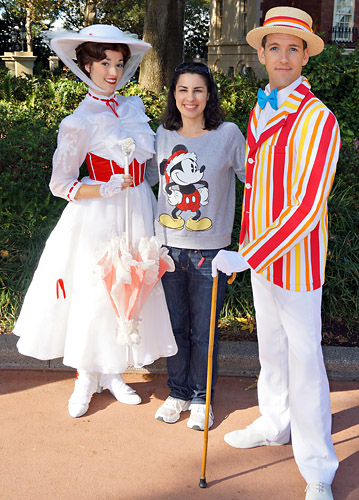 Meeting Mary Poppins and Bert at Disney World