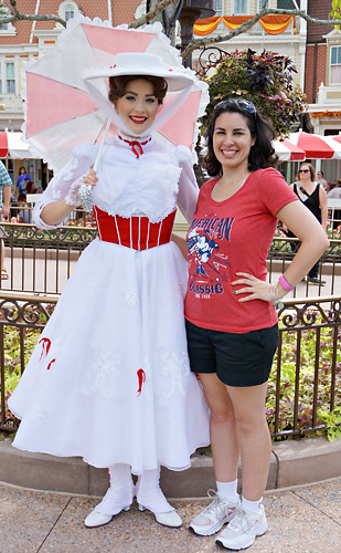 Meeting Mary Poppins at Disney World