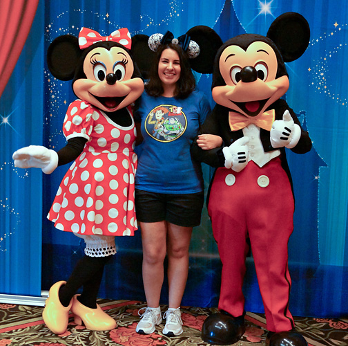 Meeting Mickey Mouse and Minnie Mouse at Disneyland
