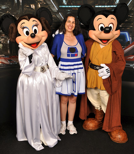 Meeting Star Wars Mickey Mouse and Minnie Mouse at Disney World