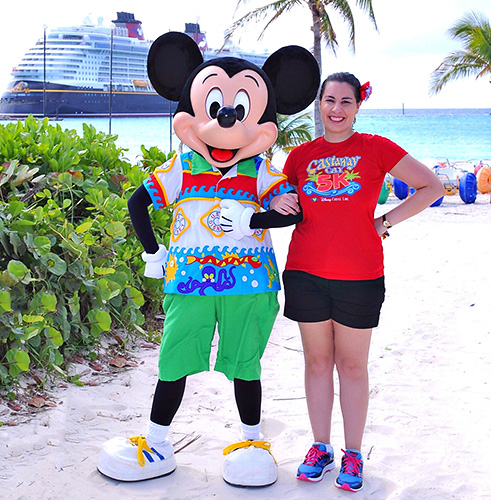 Meeting Mickey Mouse on Disney Cruise Line Fantasy