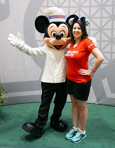 Meeting Mickey Mouse at Disney World