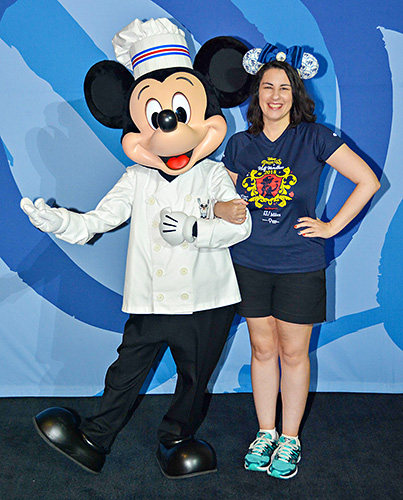 Meeting Mickey Mouse at Disney World