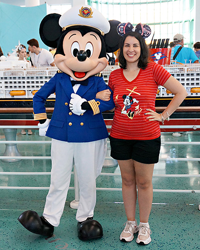 Meeting Mickey Mouse on Disney Cruise Line Fantasy