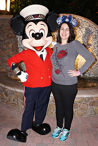 Meeting Mickey Mouse at Disney World