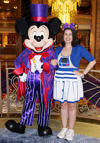 Meeting Mickey Mouse on Disney Cruise Line Fantasy