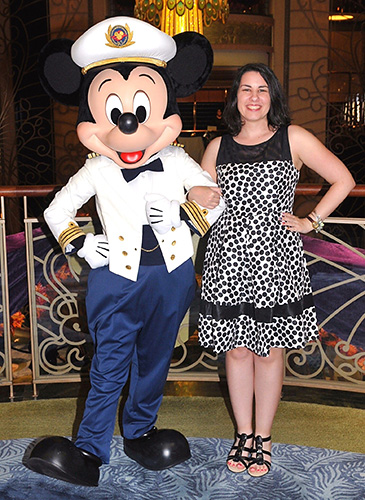 Meeting Mickey Mouse on Disney Cruise Line Fantasy