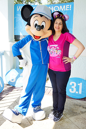 Meeting Mickey Mouse at Disney World