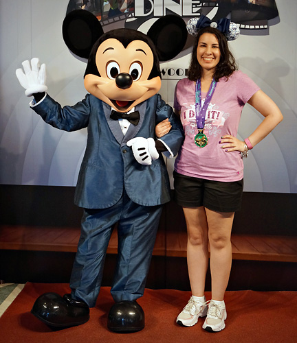 Meeting Mickey Mouse at Disney World