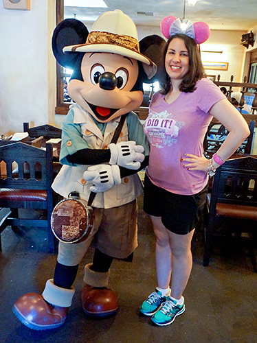 Meeting Mickey Mouse at Disney World
