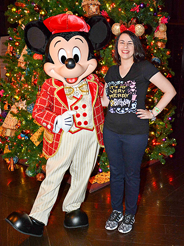 Meeting Mickey Mouse aat Disney World