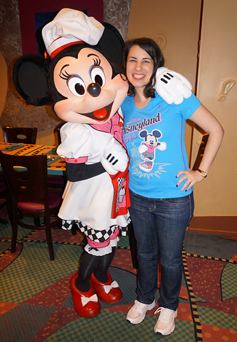 Meeting Minnie Mouse at Disneyland