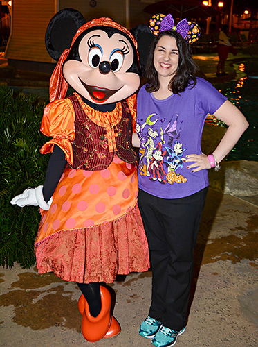 Meeting Minnie Mouse at Disney World