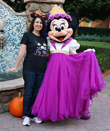 Meeting Minnie Mouse at Disney World