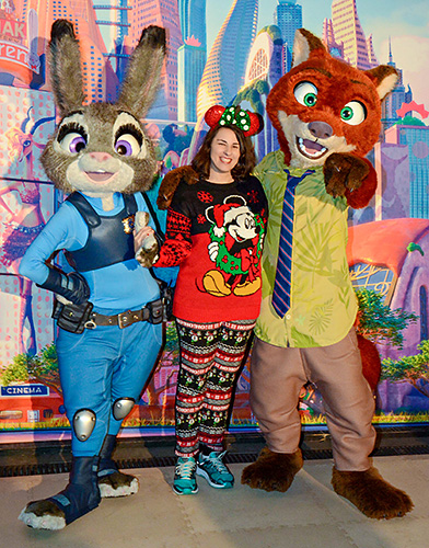 Meeting Nick and Judy at Disney World