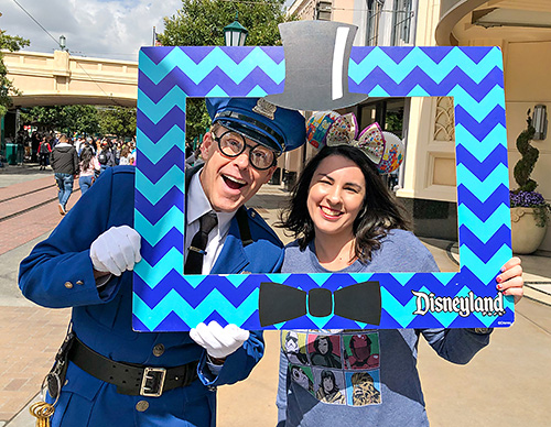 Meeting Officer Calvin Blue at Disneyland