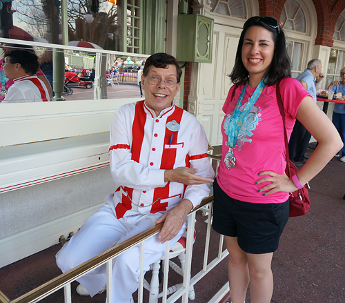 Meeting Casey's Corner Pianist at Disney World