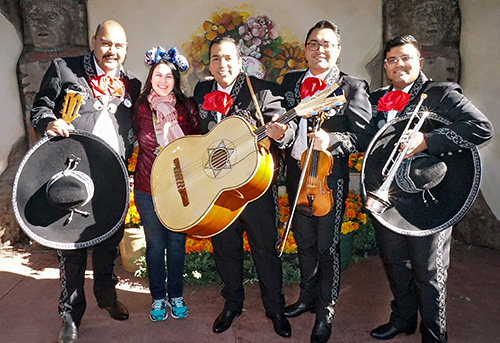 Meeting El Mariachi Coco de Santa Cecilia at Disney World