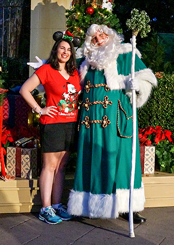Meeting Father Christmas at Disney World