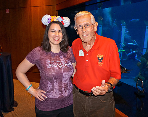 Meeting Bob Gurr at Epcot 35 at Disney World