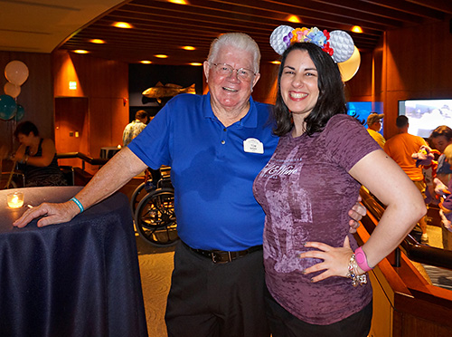 Meeting Tom Nabbe at Epcot 35 at Disney World