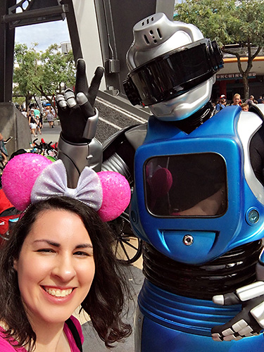 Meeting iCan Robot at Disney World