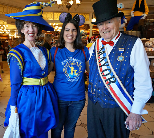Meeting the Mayor of Main Street USA and Beatrice Starr at Disney World