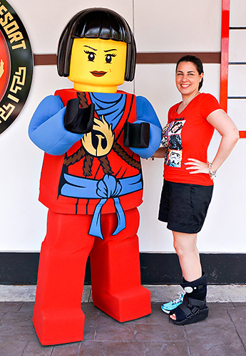 Meeting Nya from Ninjago at Legoland