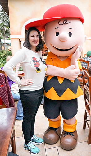 Meeting Charlie Brown at Gaylord Palms