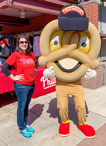 Meeting SuperPretzel Soft Pretzel at Phillies game