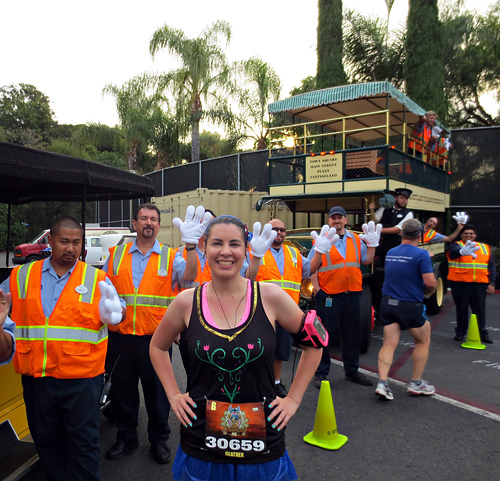 Meeting Third Shift Custodial on rundisney Disneyland half marathon 10k