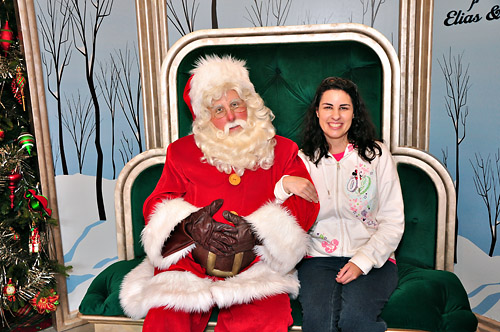 Meeting Santa at Disneyland