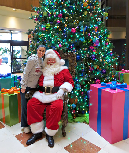 Meeting Santa at Disneyland