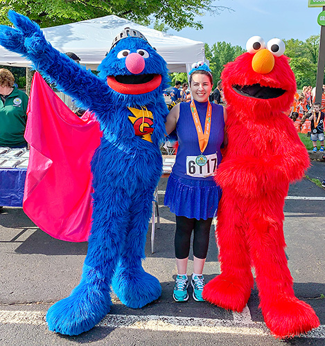 Meeting Super Grover and Elmo at Sesame Place