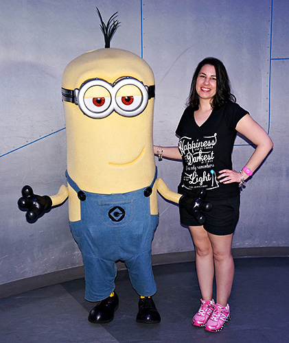 Meeting Minion Kevin at Universal Studios