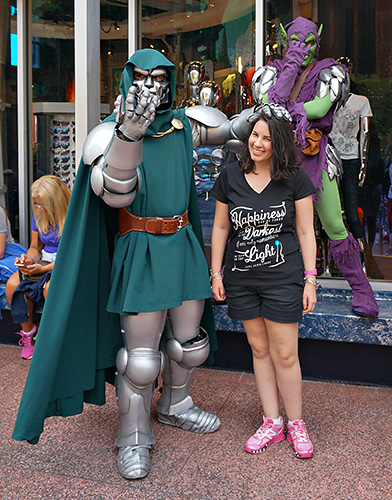 Meeting Green Goblin and Doctor Doom at Universal Studios