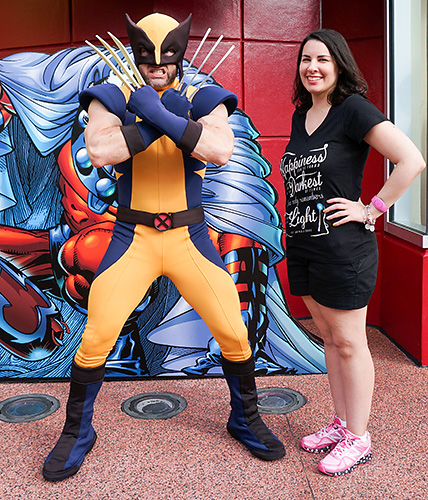 Meeting Wolverine at Universal Studios