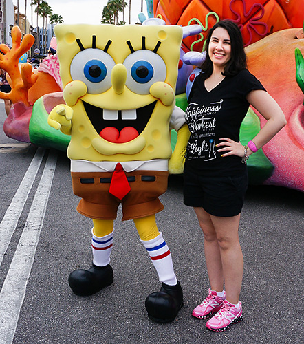 Meeting SpongeBob SquarePants at Universal Studios