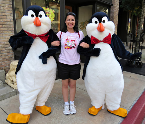 Meeting Penguin at Disney World