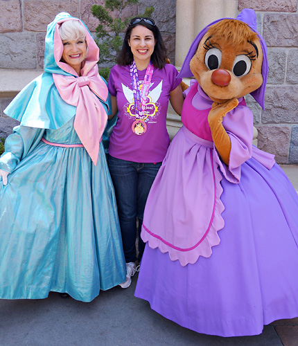 Meeting Fairy Godmother and Perla at Disney World