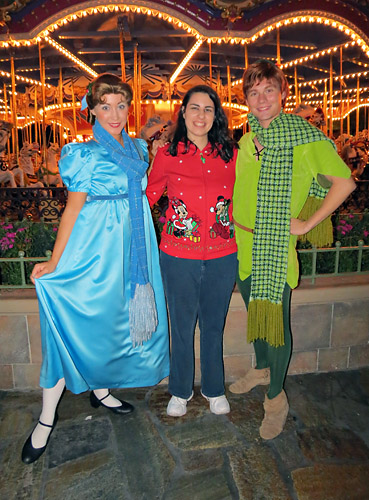 Meeting Peter Pan and Wendy at Disney World