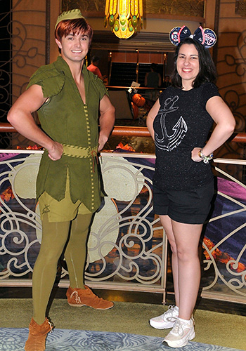 Meeting Peter Pan on Disney Cruise Line Fantasy