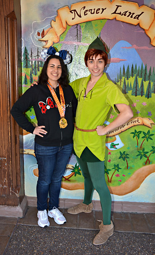 Meeting Peter Pan at Disneyland